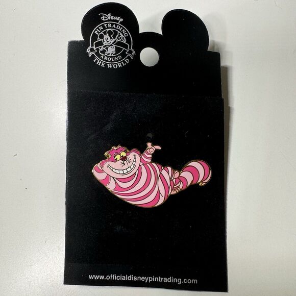 Vintage Disney Cheshire Cat Pin Alice in Wonderland 2002 Official Trading LE New - Picture 2 of 7
